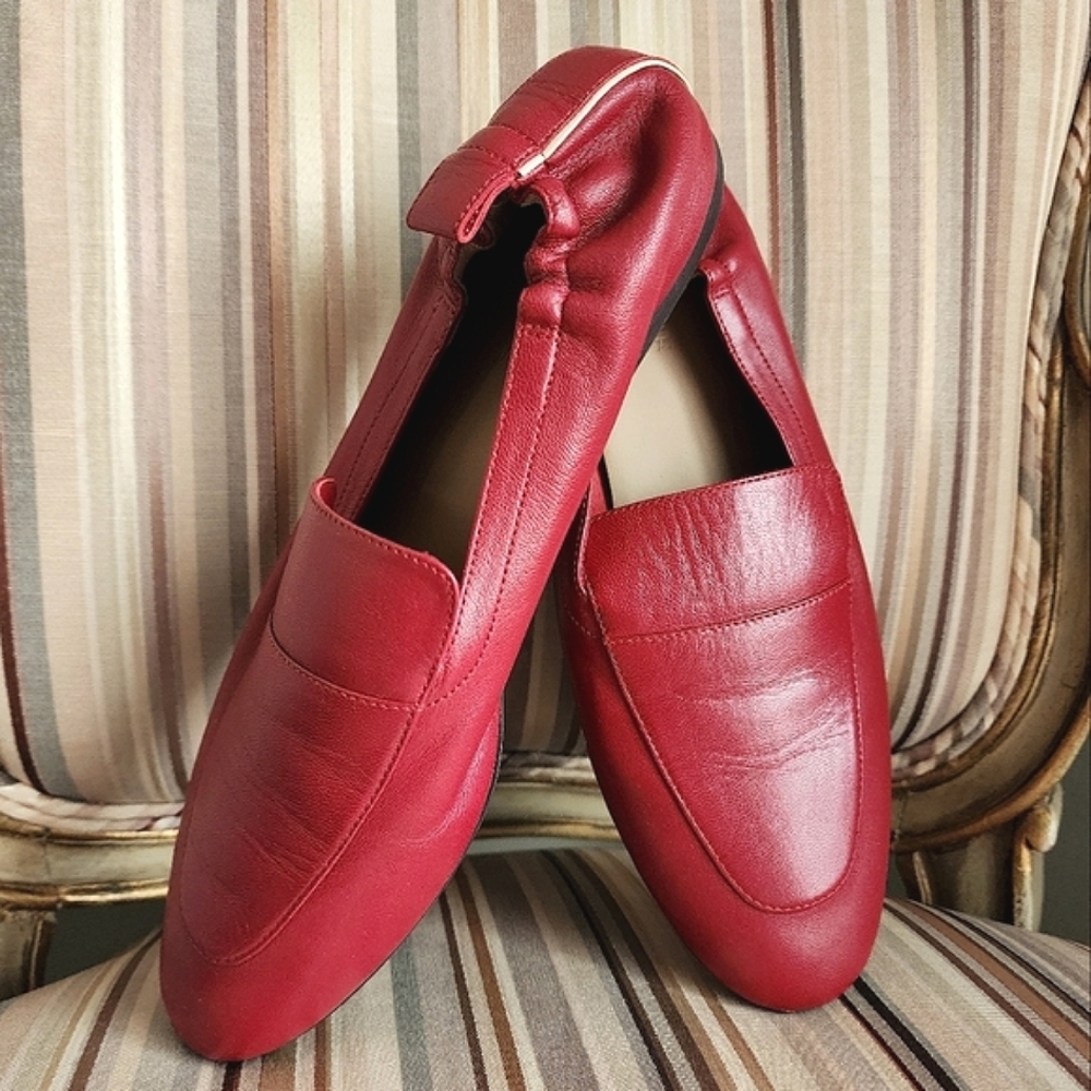 Everlane Red Leather Loafers 8.5